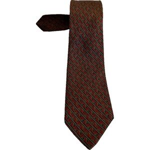 Vintage Yves Saint Laurent Necktie Red 100%-Silk Neckwear